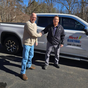 two men shaking hands